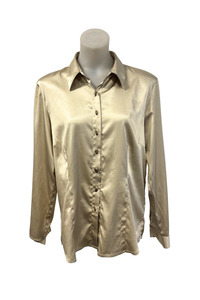 Nz Made: Blase vintage NZ made satin blouse, 14