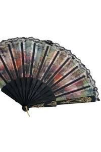 Floral oriental fan