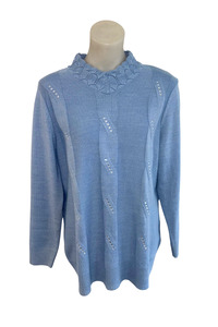 Knitwear: Established diamante knit jumper, 16