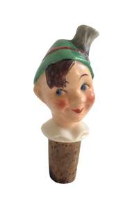 Decor: 1930's German Bavarian bottle stopper Goebel porcelain