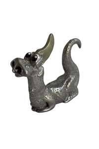 Decor: Pewter dragon figurine