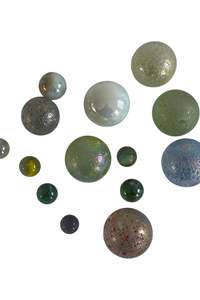 Decor: Retro various size marbles bundle