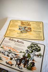 Under 20: Retro Australian inspired placemats x2