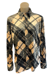 Tops: Guide London plush velvet blouse, M