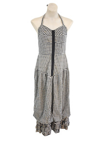 Nz Made: Stewart Limmer NZ made checkered dress, 12