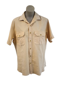 Shirts: Gloster Country Shirt men's cotton button up, L