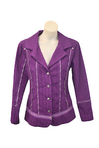Nz Designers: Kooky NZ designer decorative zip jacket, 8