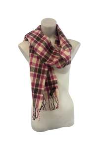 Philippe Monet pure NZ virgin wool tartan scarf