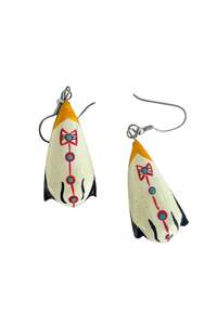 Vintage Retro: 80's Fancy penguin earrings
