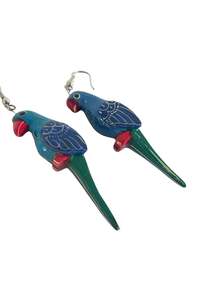 Vintage Retro: 1980's Vintage parrot earrings