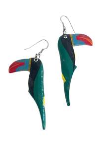 Vintage Retro: 1980's Vintage toucan earrings