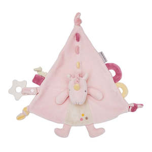 Gifts For Baby: Baby Cuddly Blanket with Teether - Unicorn