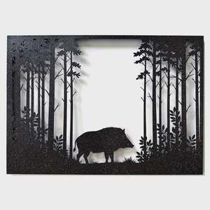 Gifts For Him: Wild Pig Forest Wall Art
