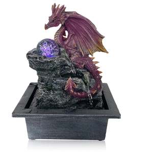 Water Fountain Dragon and Ball (indoors)
