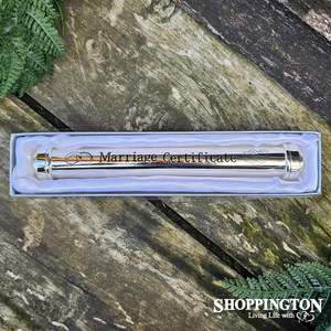Wedding Gifts: Silver Marriage Cerificate Holder