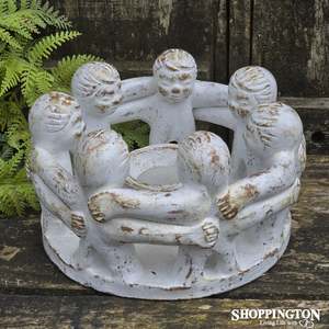 Pottery Circle of Friends 20cm / White