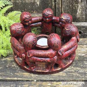 Pottery Circle of Friends 20cm / Red