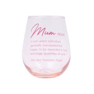 Stemless Wine Glass - Mum