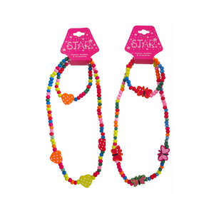 Gifts For Girls: Butterfly or Heart Necklace & Bracelet Set