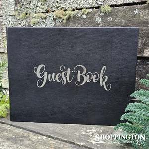 Photo Frames Albums: Black Guest Book