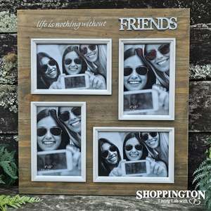 Photo Frames Albums: Photo Frame - Rustic Friends Collage