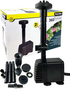 zwf Pond One Submersible Pump MK II 360PH 600l/hr 0.85M
