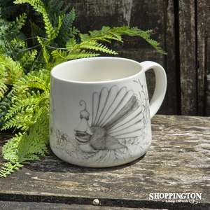 Kitchen Dining: Katy Hayward Mug -  Fly with Me - Piwakawaka