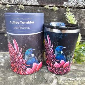 NZ Artist Travel Mug - Dahlia & Tui 12oz