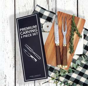 Serving Utensils: Book Box Premium Carving 2 Piece