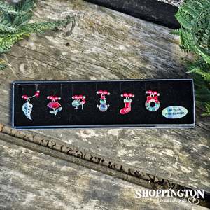 Serving Utensils: Wine Charms - Kiwiana Christmas