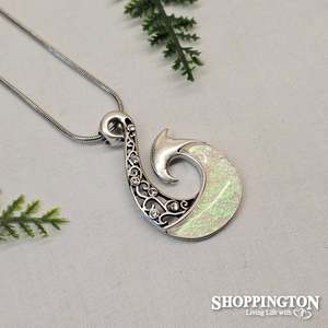 White Koru Hook Necklace