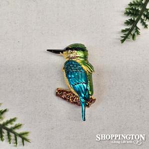 Brooch - Kingfisher