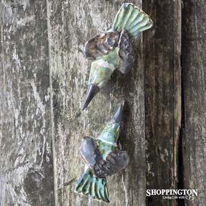 Nz Souvenirs: 100% NZ Made Pottery Kingfisher Green