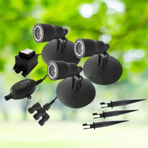 Water Feature Lighting: ZWF Pondline 1 Watt LED Spot Lights (set of 3)