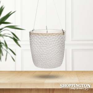 Planter Pots: Pot Planter - Thimble Hanging White