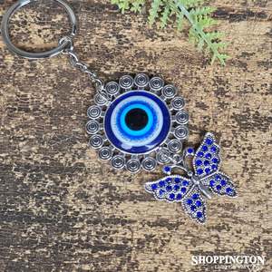 Keyrings: Keyring - Evil Eye Butterfly