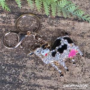 Keyring -Diamante Gold Cow