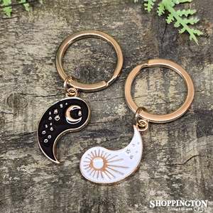 Keyrings: Pair of Yin Yang Best Friend Keyrings (set of 2)