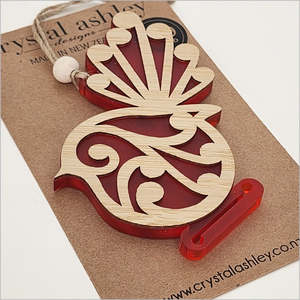 Woodcraft: Hanging Ornament - Koru Fantail