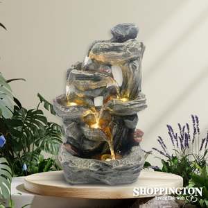 Indoor Water Fountains 1: Water Fountain - Stone & Wood (indoors)