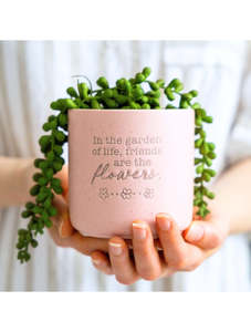 Home Decor: Positive Pots - Friend are Flowers