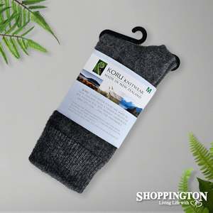 Nz Clothing: Possum Merino - Dress Socks / Mid Grey
