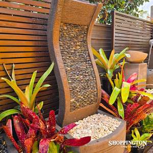 Outdoor Living: Pebble Wave Water Feature 50cm x 120cm3