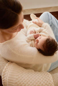 Childrens Clothing: Jamie Kay - Merino Long Sleeve Envelope Bodysuit - Cloud