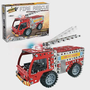 Kids Building Construction: Construct It - Fire Rescue Tender 292pc