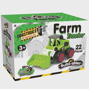 Kids Building Construction: Construct It - Buildables Farm Tractor 22pc
