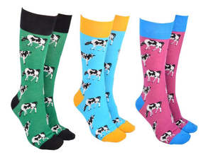 Foot Coverings: Sock Society - Cows
