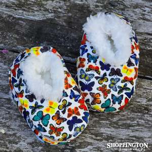 Foot Coverings: Slippers - Slumbies Toddler Butterflies