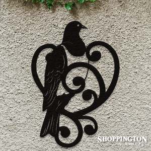 Metal Kiwiana Wall Art / Kereru Koru 55cm