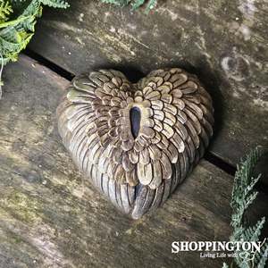 Collectable Heart - Gold Wings